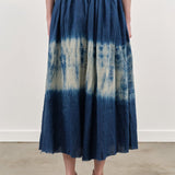 Pas de Calais Apparel Womens Skirts Ramie Tencel Willow Dye Skirt