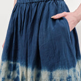 Pas de Calais Apparel Womens Skirts Ramie Tencel Willow Dye Skirt