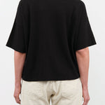 Pas de Calais Apparel Womens Tees Recycle Jersey Oversize T-Shirt in Black