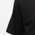 Pas de Calais Apparel Womens Tees Recycle Jersey Oversize T-Shirt in Black