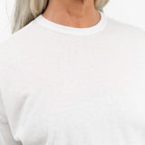 Pas de Calais Apparel Womens Tees Recycle Jersey Oversize T-Shirt in White