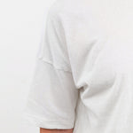 Pas de Calais Apparel Womens Tees Recycle Jersey Oversize T-Shirt in White