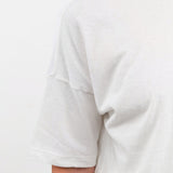 Pas de Calais Apparel Womens Tees Recycle Jersey Oversize T-Shirt in White