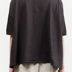 Charcoal Recycled Cotton Relaxed Short Sleeve T-Shirt by Pas de Calais Designer Brand 