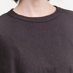 Charcoal Recycled Cotton Relaxed Short Sleeve T-Shirt by Pas de Calais