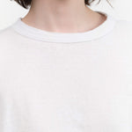 White Recycled Cotton Relaxed Short Sleeve T-Shirt by Pas de Calais