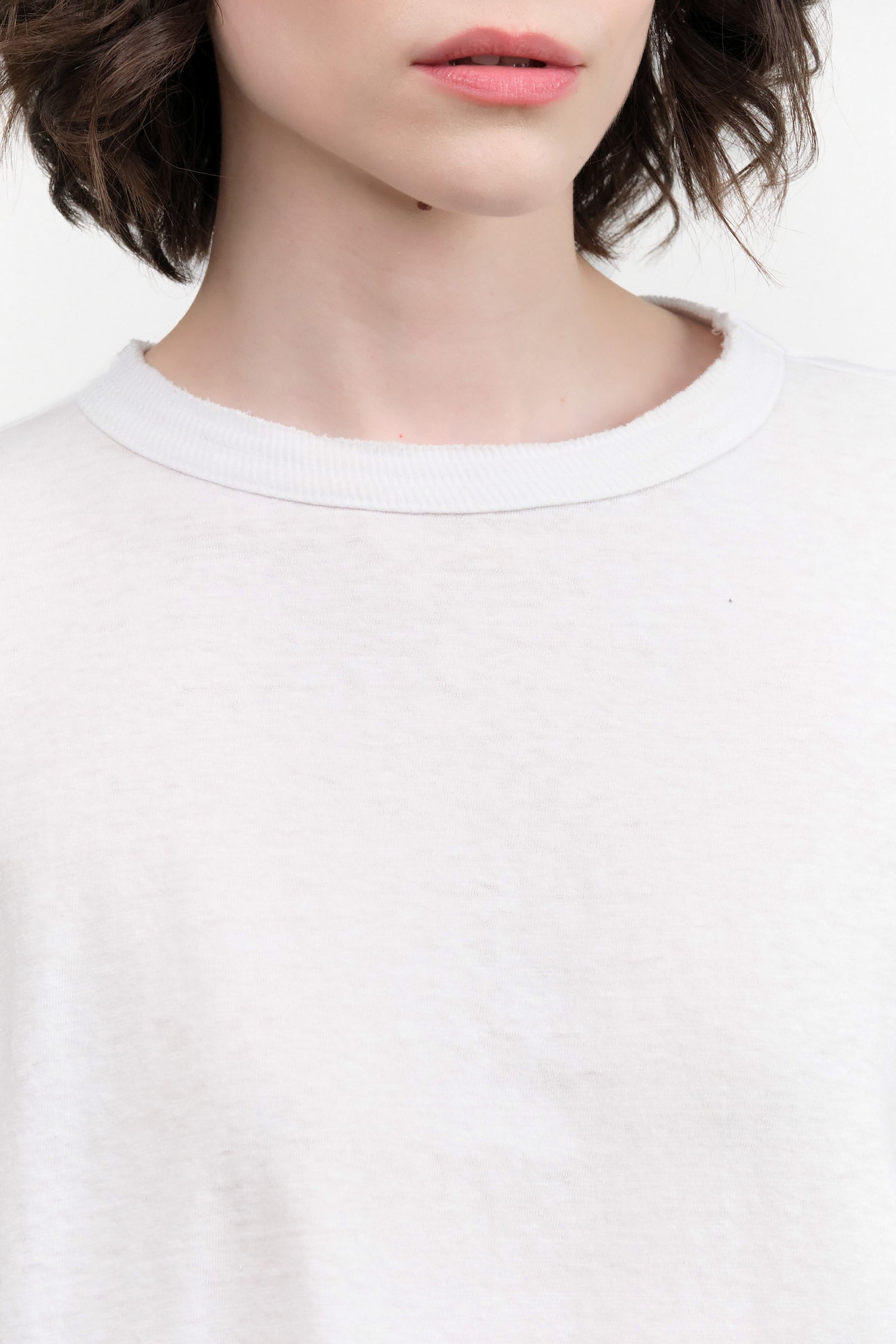 White Recycled Cotton Relaxed Short Sleeve T-Shirt by Pas de Calais