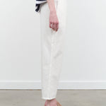 Side view of Recycled Yarn Denim Cropped Pants