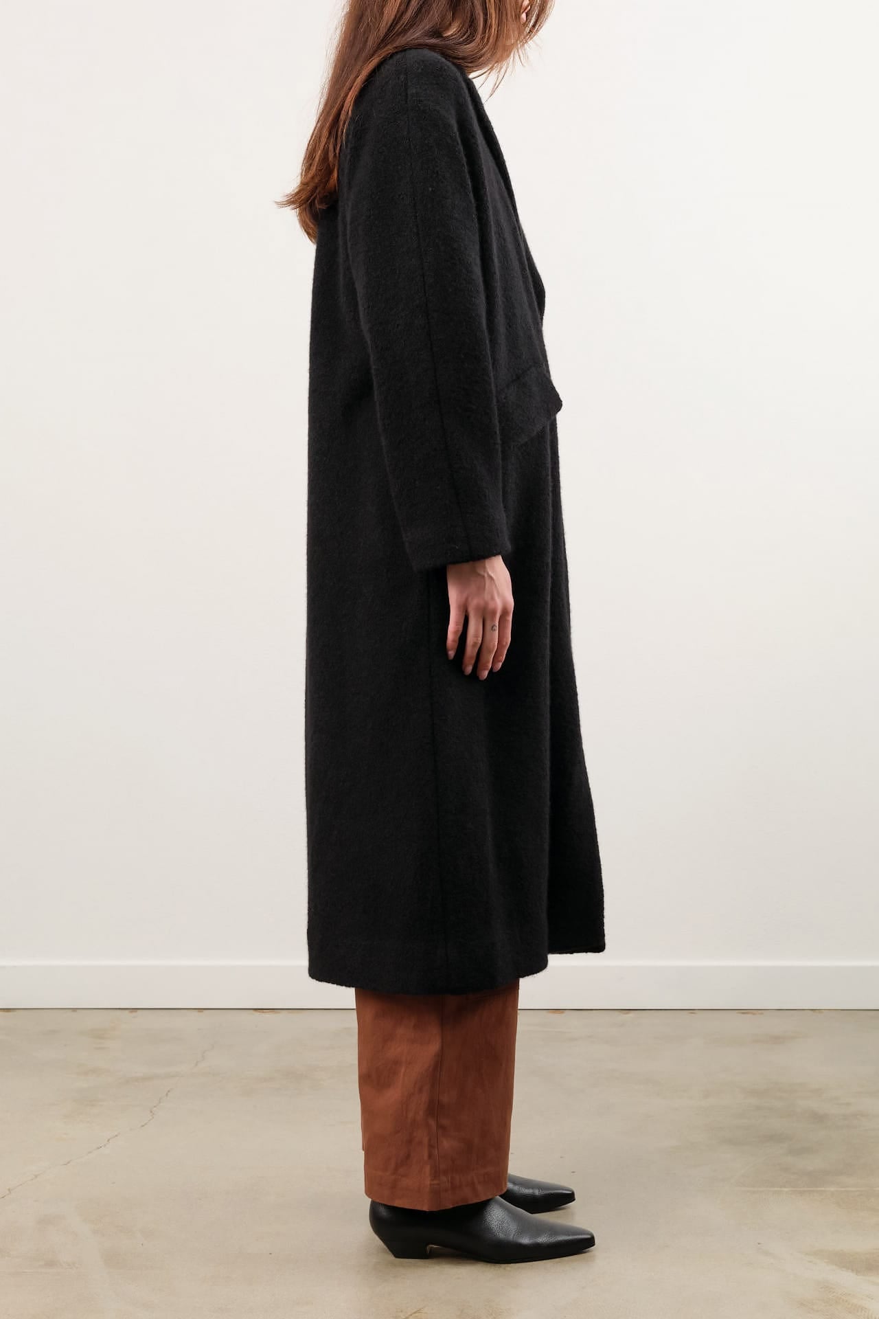 Pas de Calais Apparel Womens Outerwear Relax Cashmere Oversized Long Coat