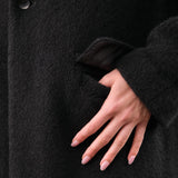 Pas de Calais Apparel Womens Outerwear Relax Cashmere Oversized Long Coat