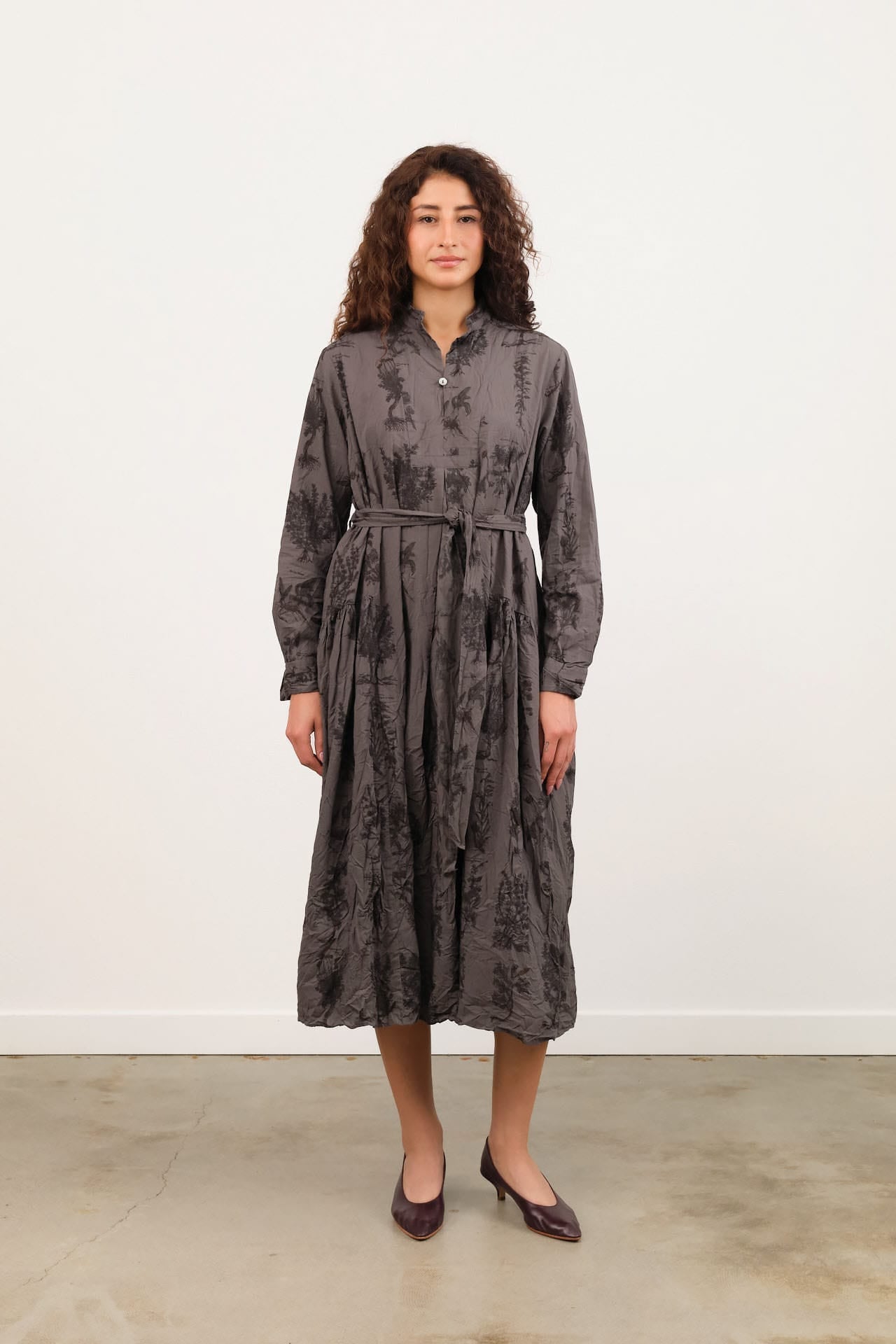 Pas de Calais Apparel Womens Dresses Relax Herbal Print Dress