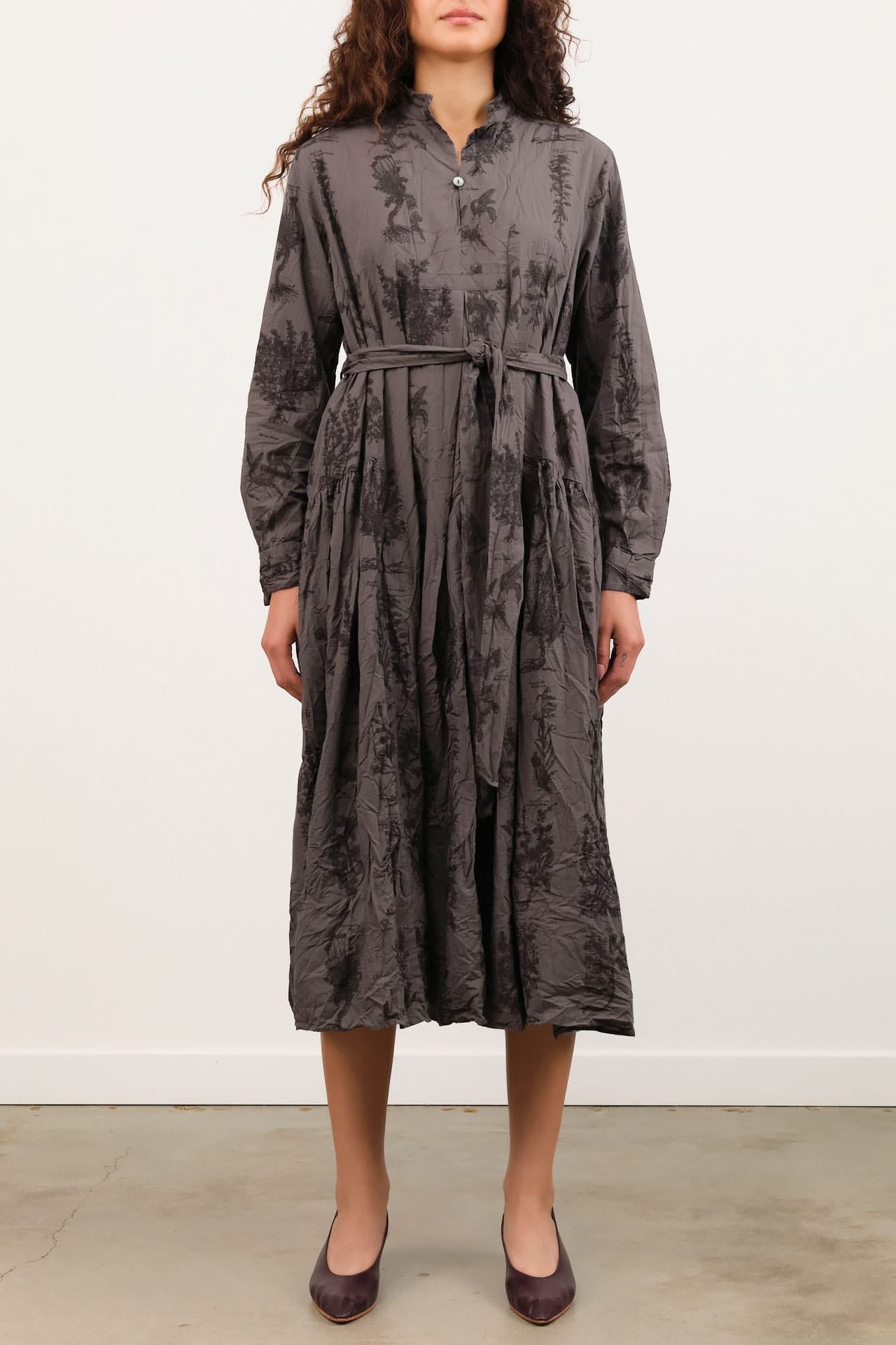 Pas de Calais Apparel Womens Dresses Relax Herbal Print Dress