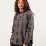 Pas de Calais Apparel Womens Blouses Relax Herbal Print Shirt