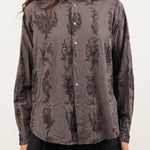 Pas de Calais Apparel Womens Blouses Relax Herbal Print Shirt