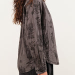 Pas de Calais Apparel Womens Blouses Relax Herbal Print Shirt