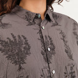 Pas de Calais Apparel Womens Blouses Relax Herbal Print Shirt