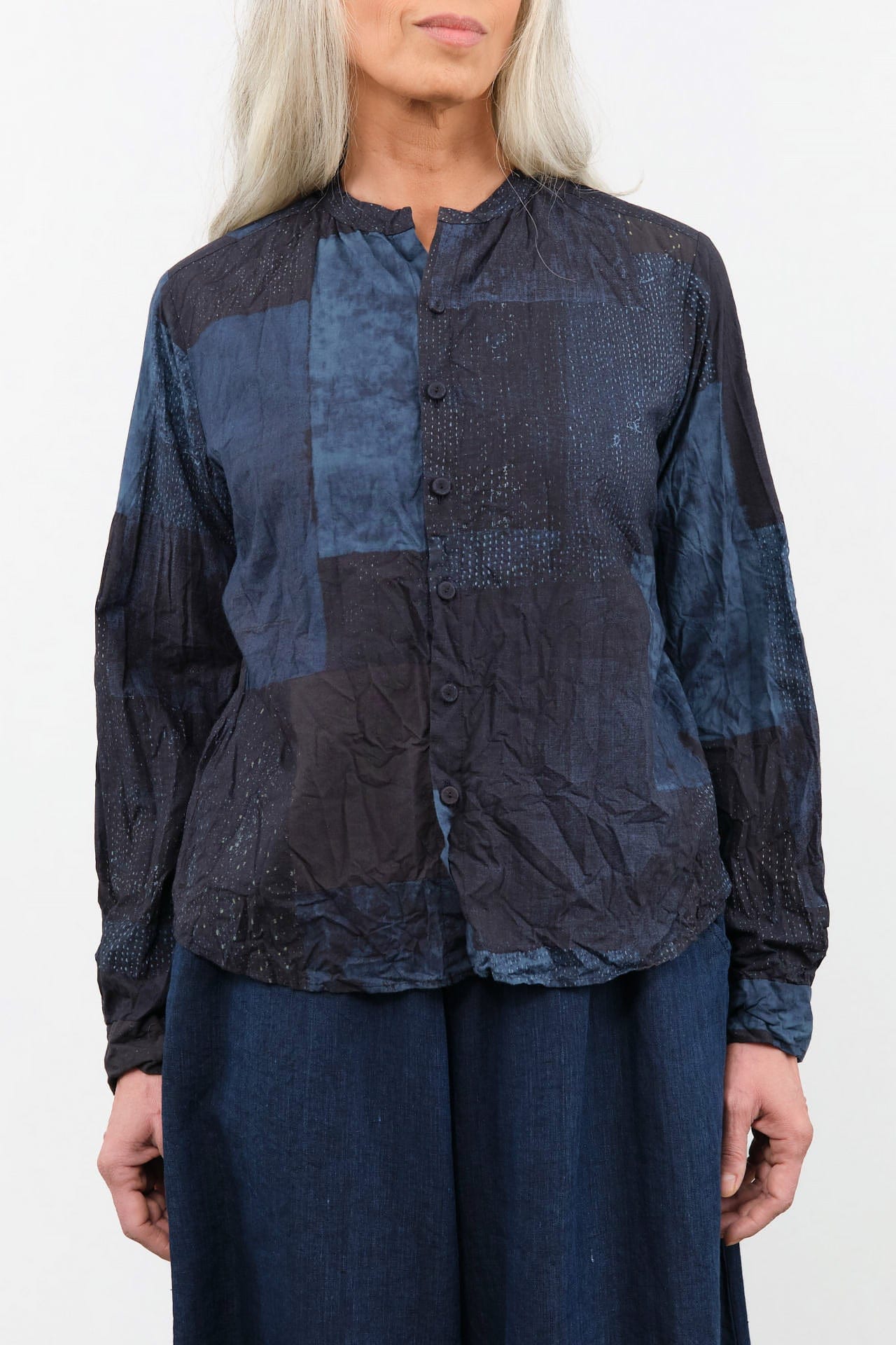 Pas de Calais Apparel Womens Blouses Tsugihagi Print Blouse