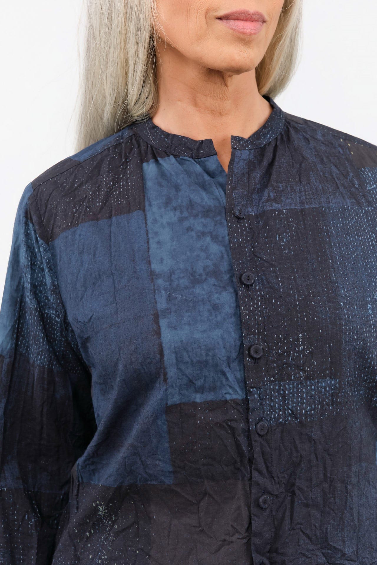 Pas de Calais Apparel Womens Blouses Tsugihagi Print Blouse