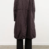 Pas de Calais Apparel Womens Outerwear Washed Organic Cotton ECOPET Mini Check Tailored Coat