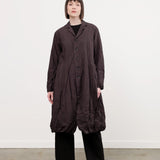Pas de Calais Apparel Womens Outerwear Washed Organic Cotton ECOPET Mini Check Tailored Coat