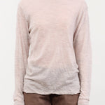 Pas de Calais Apparel Womens Sweaters Wool Gauze Crinkle Pullover Jersey in Ivory