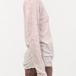 Pas de Calais Apparel Womens Sweaters Wool Gauze Crinkle Pullover Jersey in Ivory