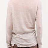Pas de Calais Apparel Womens Sweaters Wool Gauze Crinkle Pullover Jersey in Ivory