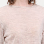 Pas de Calais Apparel Womens Sweaters Wool Gauze Crinkle Pullover Jersey in Ivory