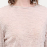 Pas de Calais Apparel Womens Sweaters Wool Gauze Crinkle Pullover Jersey in Ivory