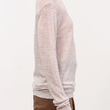 Pas de Calais Apparel Womens Sweaters Wool Gauze Crinkle Turtleneck Jersey Pullover in Ivory