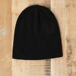 Paychi Guh Designer Brand Cashmere Slouchy Beanie in Black