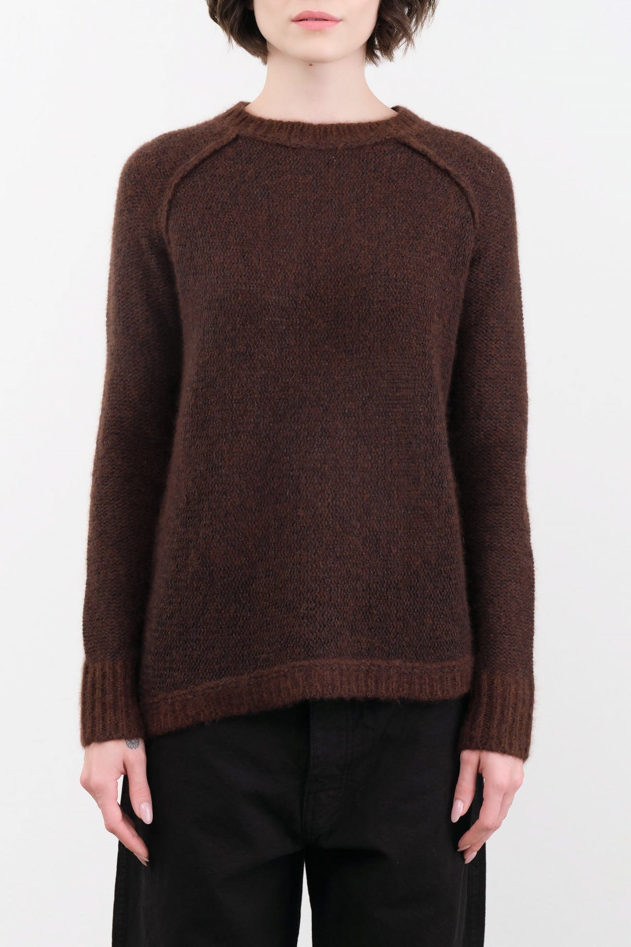 Paychi Guh Apparel Womens Sweaters Dreamy Marled Crew