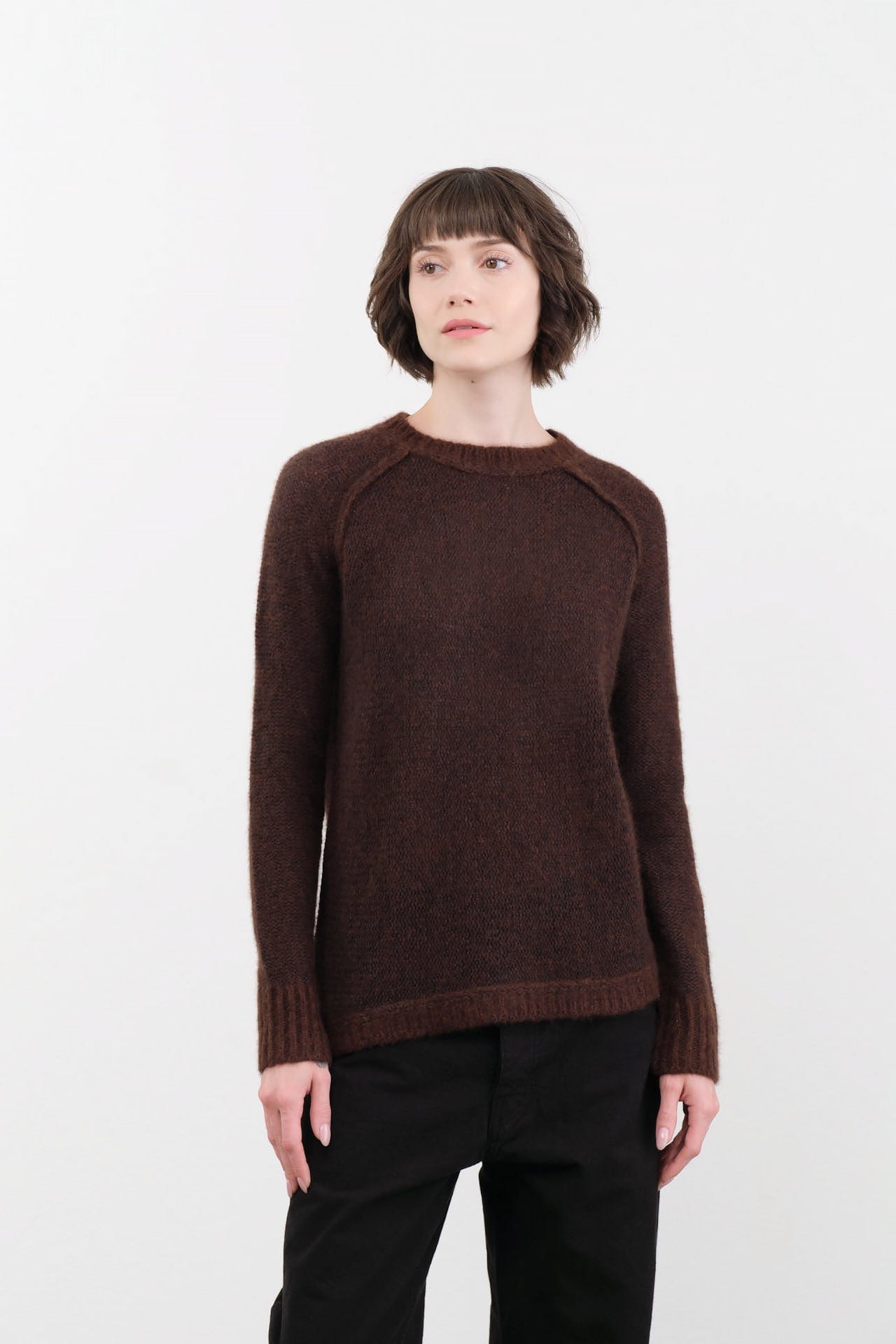 Paychi Guh Apparel Womens Sweaters Dreamy Marled Crew