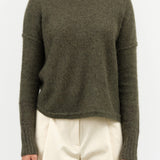 Dreamy Two Tone Pullover by Paychi Guh in Moss