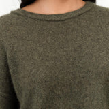 Moss Dreamy Two Tone Pullover by Paychi Guh