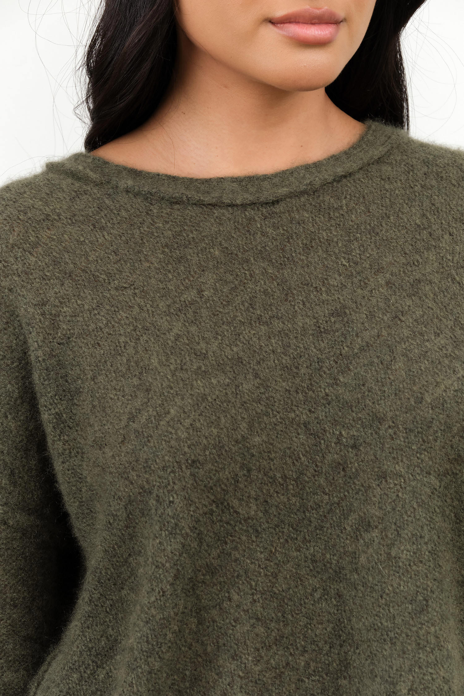 Moss Dreamy Two Tone Pullover by Paychi Guh