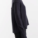 Paychi Guh Apparel Womens Sweaters Dreamy V-Neck Pullover in Black