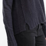 Paychi Guh Apparel Womens Sweaters Dreamy V-Neck Pullover in Black