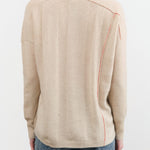 Paychi Guh Apparel Womens Sweaters Panel V-Neck Pullover
