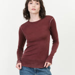 Paychi Guh Printed Crew Sweater in Mocha