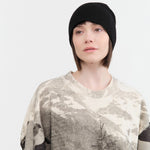 Paychi Guh Accessories Hats Slouchy Beanie in Black Black