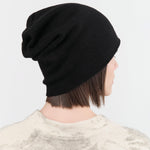 Paychi Guh Accessories Hats Slouchy Beanie in Black Black