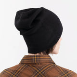 Paychi Guh Accessories Hats Slouchy Beanie in Black Black / One Size