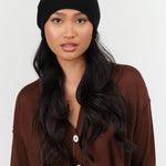 Paychi Guh Slouchy Beanie in Black