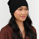 Slouchy Beanie by Paychi Guh in Black