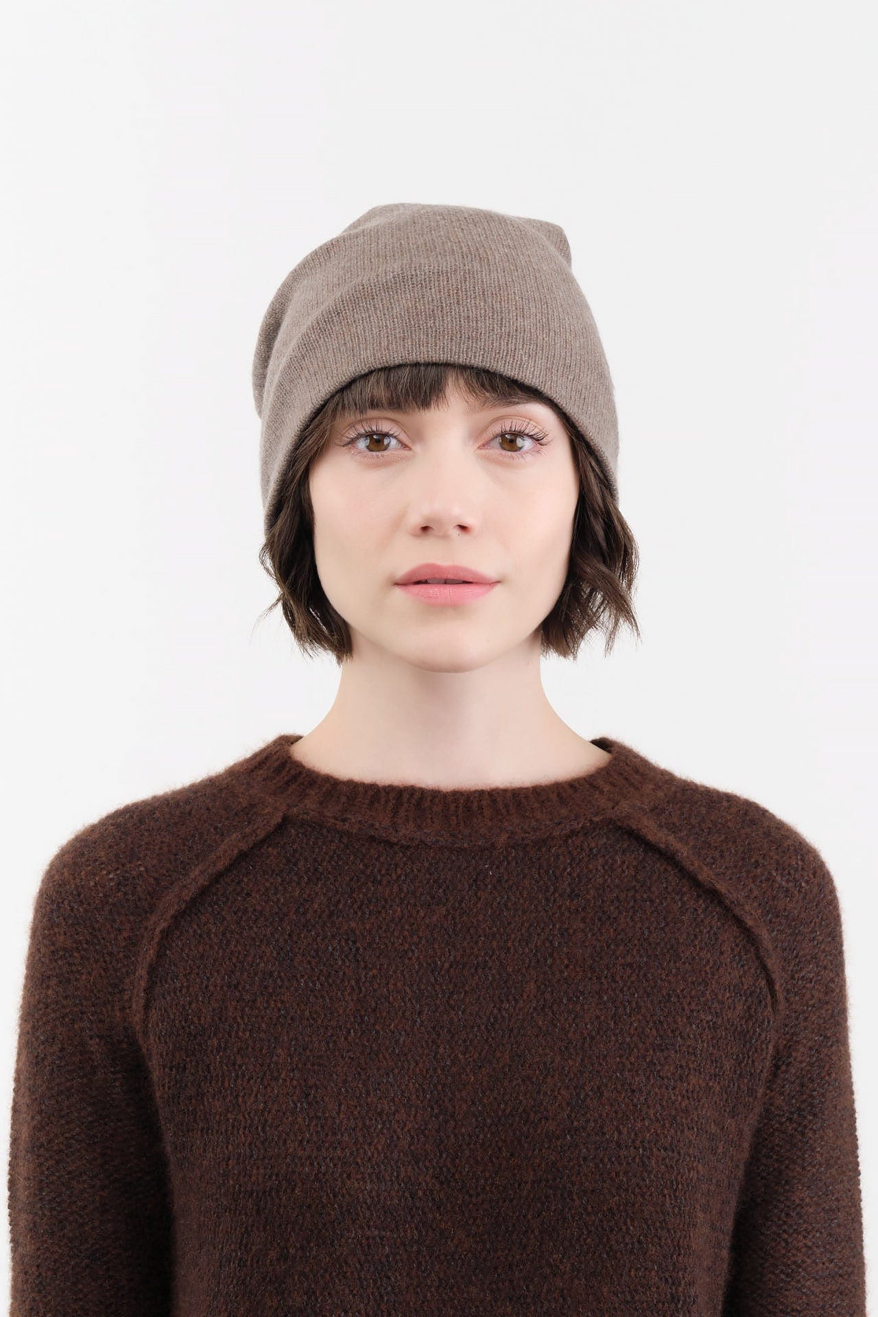 Paychi Guh Accessories Hats Slouchy Beanie in Caribou Caribou / One Size