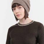 Paychi Guh Accessories Hats Slouchy Beanie in Caribou Caribou