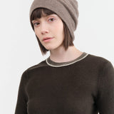 Paychi Guh Accessories Hats Slouchy Beanie in Caribou Caribou