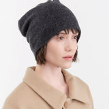 Paychi Guh Accessories Hats Slouchy Beanie in Charcoal Charcoal / One Size