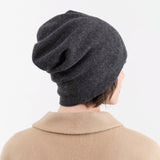 Paychi Guh Accessories Hats Slouchy Beanie in Charcoal Charcoal / One Size
